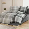 Flanell|Biber>Inspiration Home Flanell-Bettwäsche grau