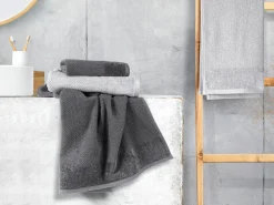 Handtuchsets>Inspiration Home Frottierset 4er Pack silberfarben