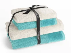Inspiration Home Frottierset 4er Pack beigegrün^ Handtuchsets