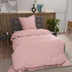 Inspiration Home Renforce-Bettwäsche "Rüsche" pink^ Linon-Renforce
