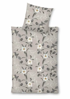 Satin>Inspiration Home Satin-Bettwäsche grau