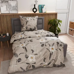 Satin>Inspiration Home Satin-Bettwäsche grau