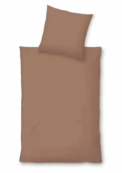 Satin>Inspiration Home Satin-Bettwäsche braun