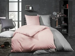 Kissenbezüge|Satin>Inspiration Home Satin-Kissenbezug grau