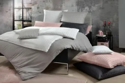 Satin|Kissenbezüge>Inspiration Home Satin-Kissenbezug silberfarben