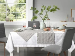 Tischtextilien>Inspiration Home Tischläufer grau