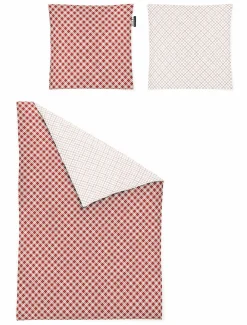 Satin>Irisette Mako-Satin-Bettwäsche rot