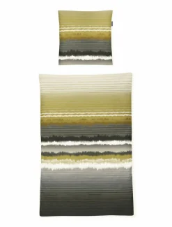 Satin>Irisette Mako-Satin-Bettwäsche grünmehrfarbig
