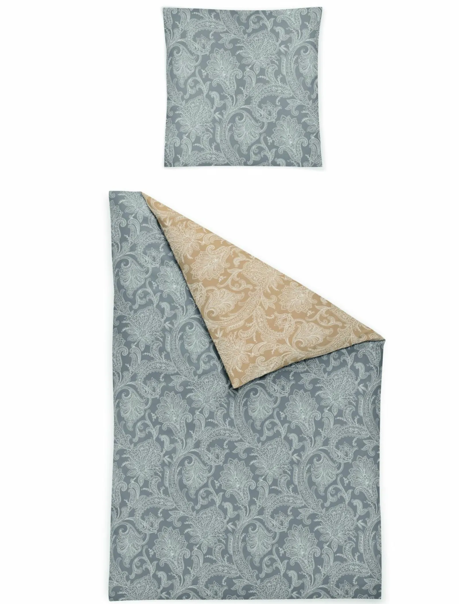 Irisette Mako-Satin-Bettwäsche silberfarben^ Satin