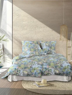 Irisette Satin-Bettwäsche blau^ Satin
