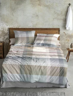 Satin>Irisette Satin-Bettwäsche braun