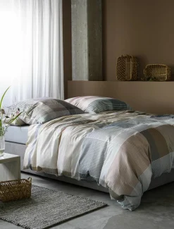 Satin>Irisette Satin-Bettwäsche braun