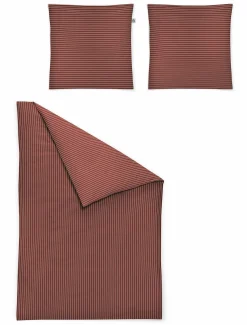 Satin>Irisette Satin-Bettwäsche rot