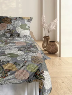 Irisette Satin-Bettwäsche silberfarben^ Satin