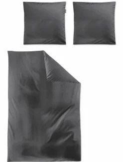 Satin>Irisette Tencel-Bettwäsche silberfarben