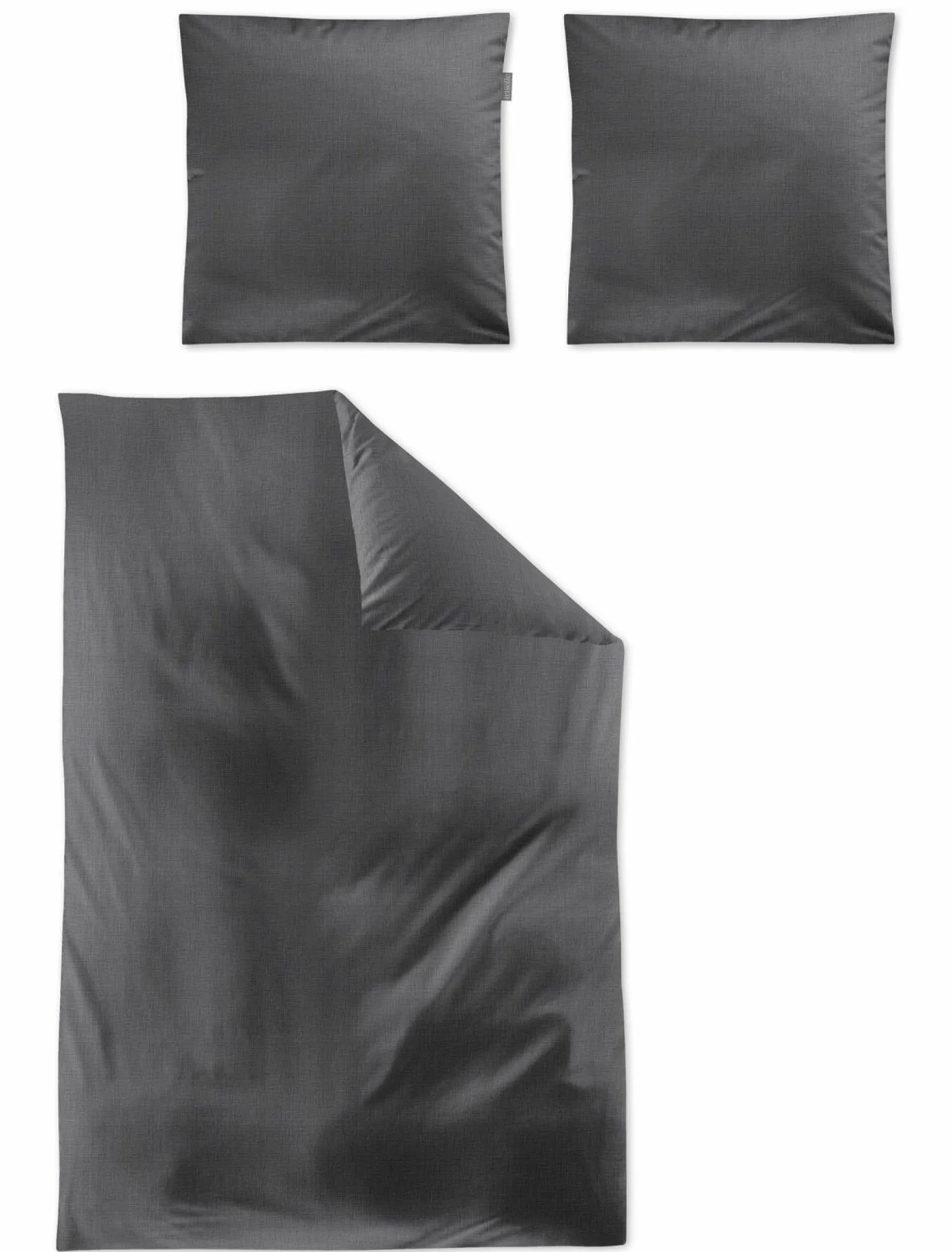 Satin>Irisette Tencel-Bettwäsche silberfarben