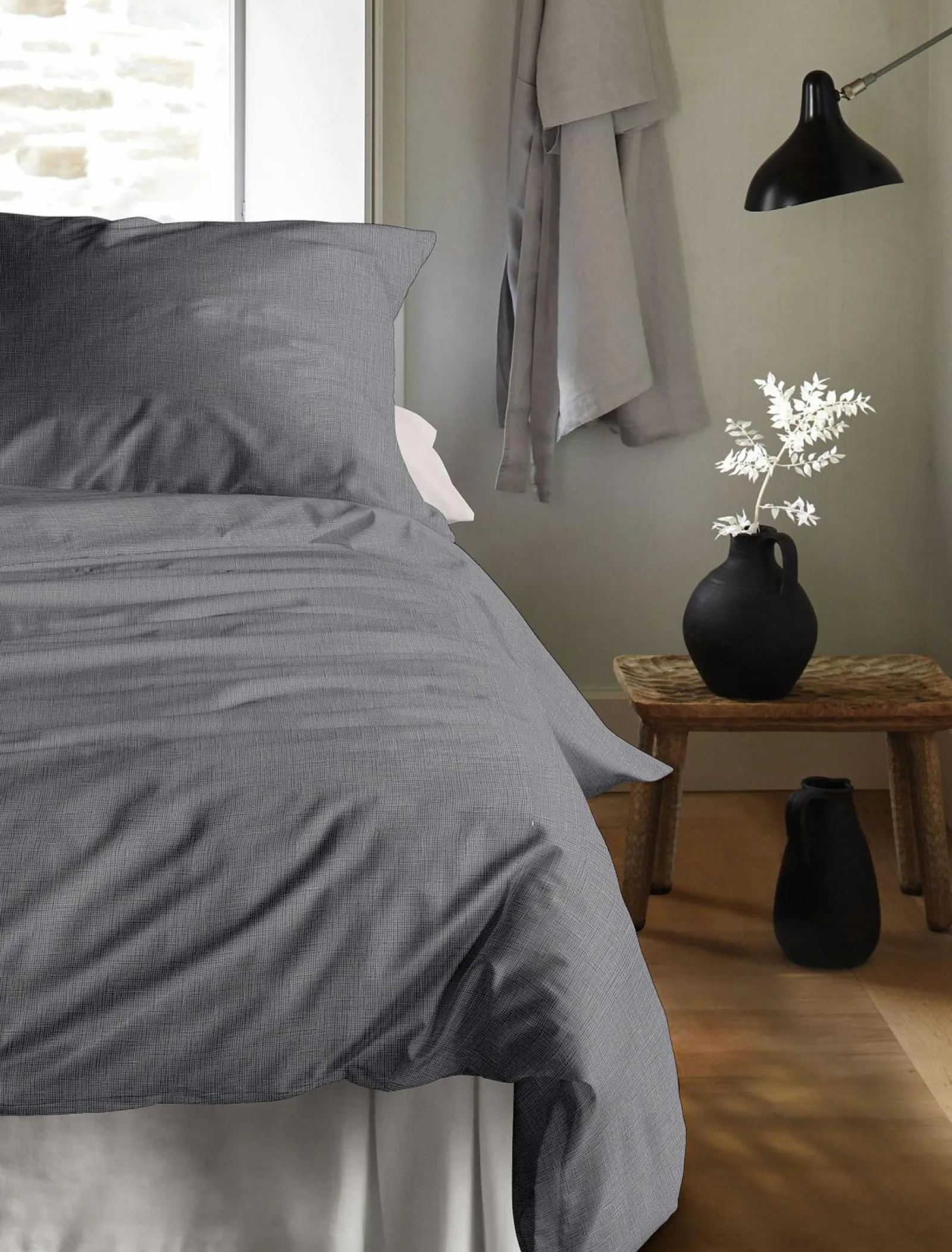 Satin>Irisette Tencel-Bettwäsche silberfarben