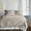 Satin>Irisette Tencel-Bettwäsche braun