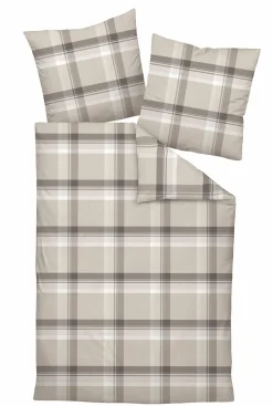Jersey>Janine Interlock-Jersey-Bettwäsche braun