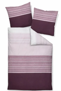 Satin>Janine Mako-Satin-Bettwäsche violett
