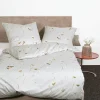 Satin>Janine Mako-Satin-Bettwäsche grau