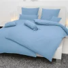 Janine Seersucker-Bettwäsche blau^ Seersucker
