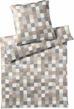 Satin>JOOP! Mako-Satin-Bettwäsche braun