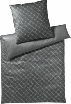 Satin>JOOP! Mako-Satin-Bettwäsche grau