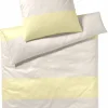 Satin>JOOP! Mako-Satin-Bettwäsche gelbweißbeige