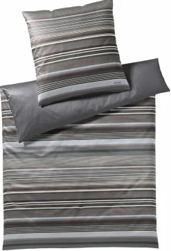 Satin>JOOP! Mako-Satin-Bettwäsche grau