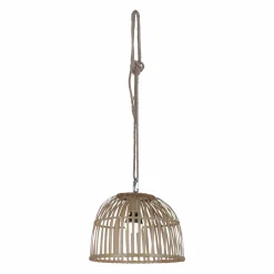 Außen Dekobeleuchtung|Außenleuchten>JUST LIGHT LED-Akku-Pendelleuchte 1flg braun