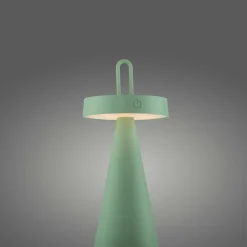Außen Tischleuchten|Akku Tischleuchten>JUST LIGHT LED-Akku-Tischleuchte 1flg grün