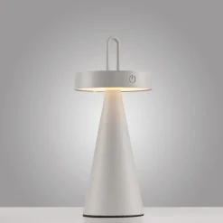 Außen Tischleuchten|Akku Tischleuchten>JUST LIGHT LED-Akku-Tischleuchte 1flg beigegrau