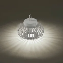 JUST LIGHT LED-Akku-Tischleuchte 1 flg grau^ Außen Tischleuchten|Akku Tischleuchten