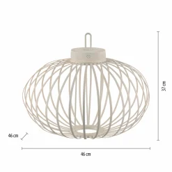 JUST LIGHT LED-Akku-Tischleuchte 1flg grau^ Außen Tischleuchten|Akku Tischleuchten