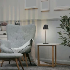 JUST LIGHT LED-Akku-Tischleuchte 1flg schwarz^ Außen Tischleuchten|Akku Tischleuchten