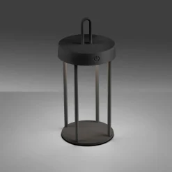 JUST LIGHT LED-Akku-Tischleuchte 1flg schwarz^ Außen Tischleuchten|Akku Tischleuchten