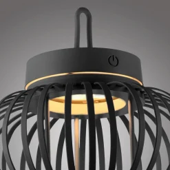 JUST LIGHT LED-Akku-Tischleuchte 1 flg schwarz^ Außen Tischleuchten|Akku Tischleuchten