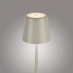 JUST LIGHT LED-Akku-Tischleuchte 1flg grauweiß^ Außen Tischleuchten|Akku Tischleuchten