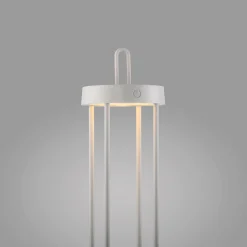 JUST LIGHT LED-Akku-Tischleuchte 1flg weiß^ Außen Tischleuchten|Akku Tischleuchten