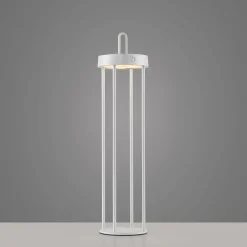 JUST LIGHT LED-Akku-Tischleuchte 1flg weiß^ Außen Tischleuchten|Akku Tischleuchten