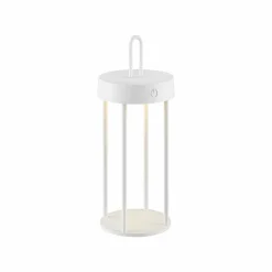 Außen Tischleuchten|Akku Tischleuchten>JUST LIGHT LED-Akku-Tischleuchte 1flg weiß