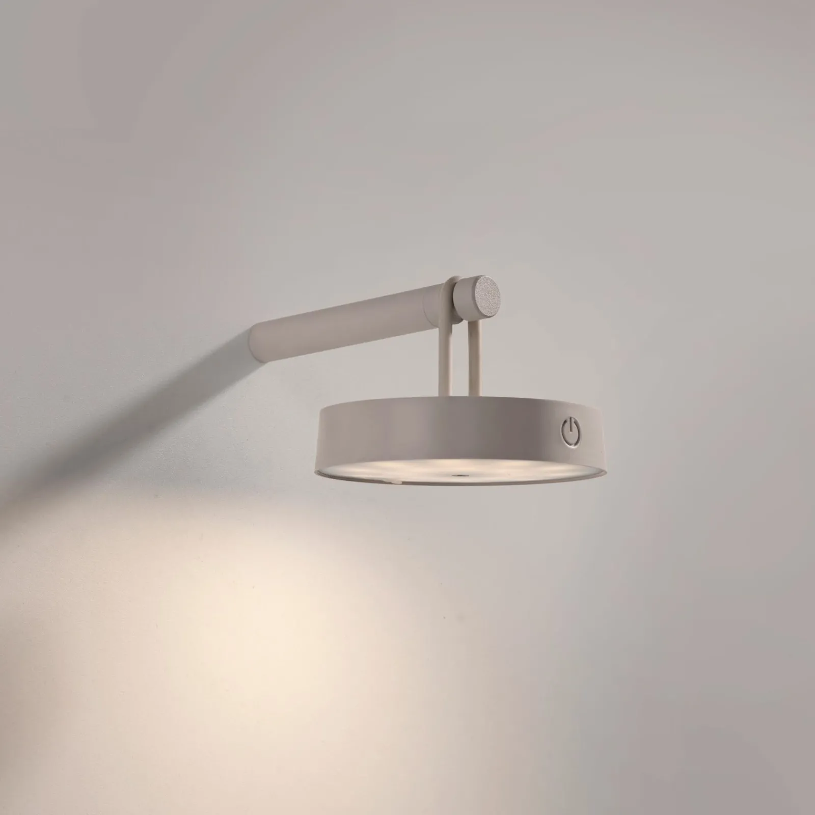 JUST LIGHT LED-Akku-Wandleuchte 1flg grau^ Außenwandleuchten|Außenleuchten