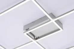 JUST LIGHT LED-Deckenleuchte 2flg silberfarben^ Deckenleuchten
