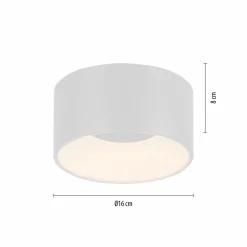 JUST LIGHT LED-Deckenleuchte 1flg weiß^ Deckenleuchten