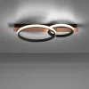 JUST LIGHT LED-Deckenleuchte 1flg braun^ Deckenleuchten