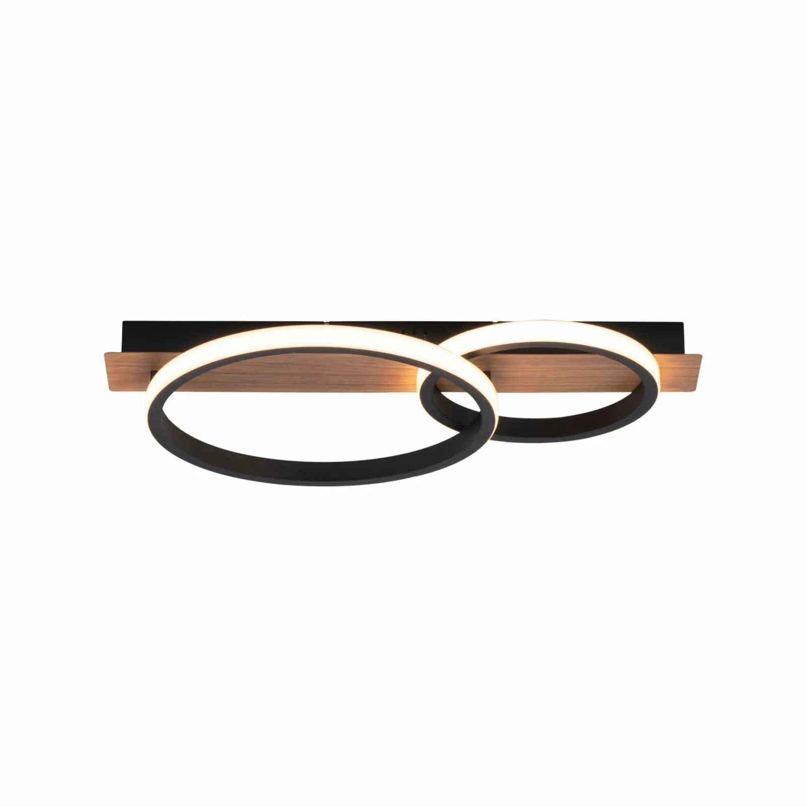 JUST LIGHT LED-Deckenleuchte 1flg braun^ Deckenleuchten