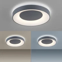 JUST LIGHT LED-Deckenleuchte 1flg grau^ Deckenleuchten