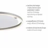 JUST LIGHT LED-Deckenleuchte 1flg silberfarben^ Deckenleuchten