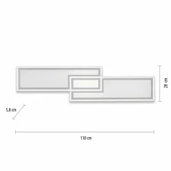 Deckenleuchten>JUST LIGHT LED-Deckenleuchte 1flg weiß